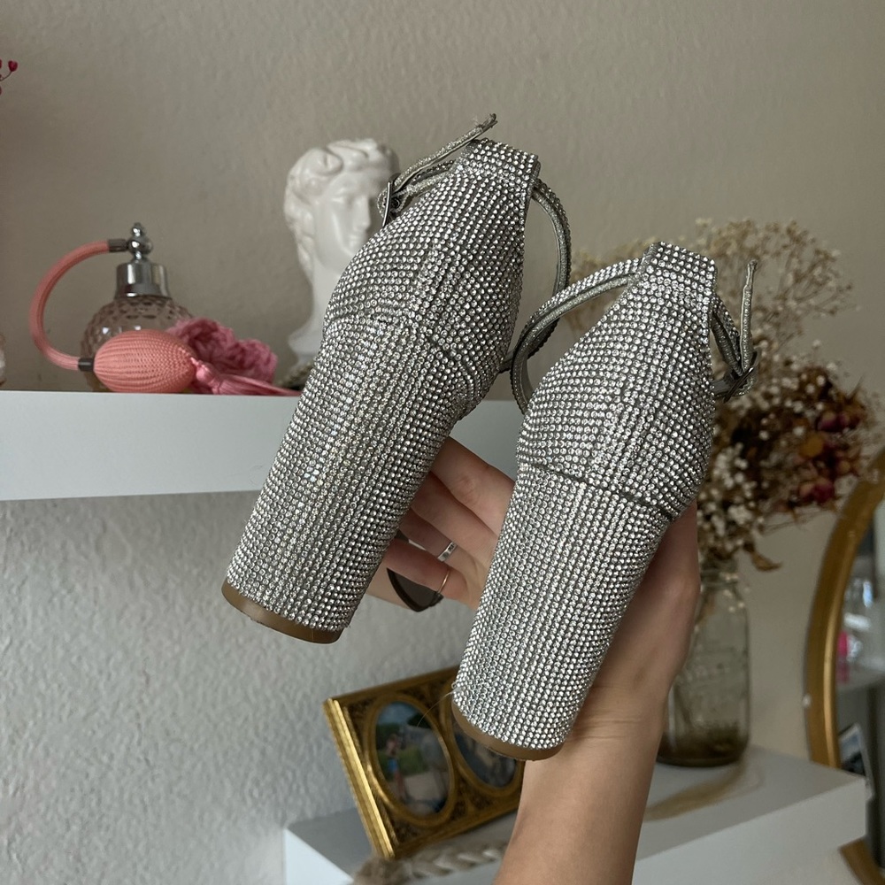 Steve Madden Rhinestone Heels - Picture 4 of 7